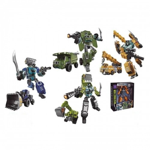 Bigbuy Fun Transformējams Super Robots Barža Krāns 23,5 x 8 x 26,5 cm image 1
