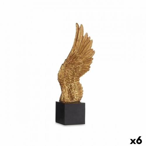 Gift Decor Декоративная фигура Крылья Чёрный Позолоченный 8 x 33,5 x 13,5 cm (6 штук) image 1