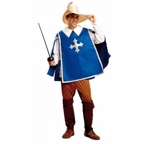 Costume for Adults My Other Me Male Musketeer 5 Pieces Blue image 1