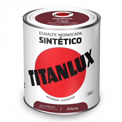 Synthetic enamel paint Titanlux 5808985 Shiny Red 750 ml image 1