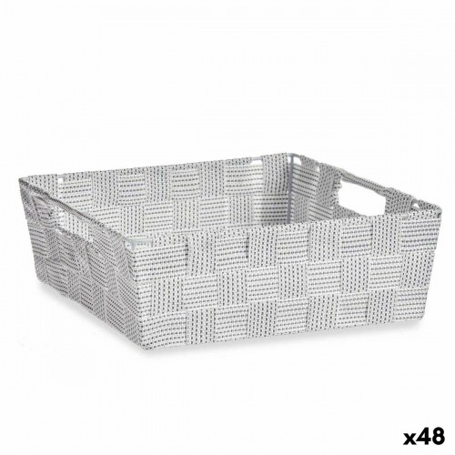 Multi-purpose basket White Cloth 3 L 23 x 8 x 27 cm (48 Units) image 1