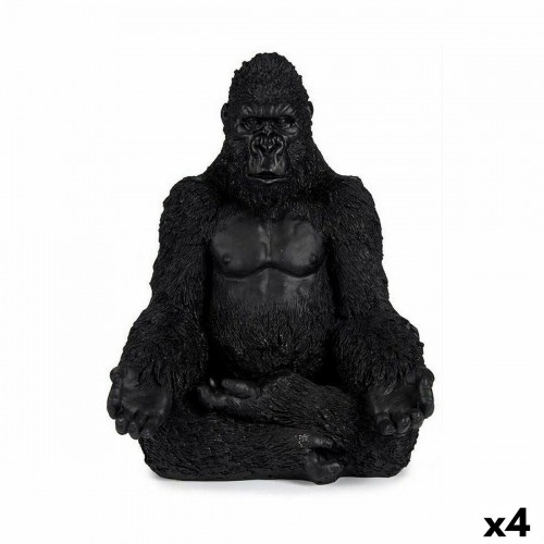 Gift Decor Декоративная фигура Горилла Yoga Чёрный 19 x 26,5 x 22 cm (4 штук) image 1