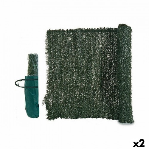 Garden Fence Grass 1 x 3 m Green Plastic (2 Units) image 1