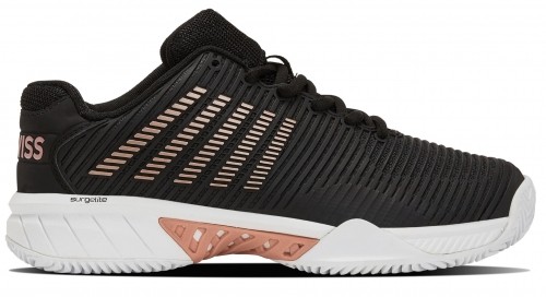 Tennis shoes for women K-SWISS HYPERCOURT EXPRESS 2 HB 072 black/white/rose gold UK7/41EU image 1