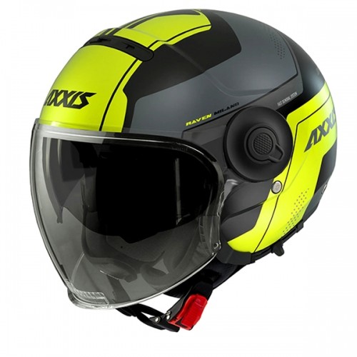 Axxis Helmets, S.a. Raven SV MILANO (M) B3 BlackYellowMat ķivere image 1