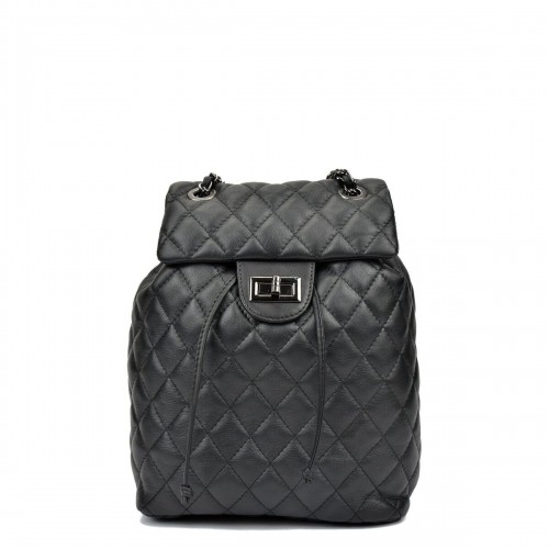 Casual Backpack Anna Luchini SS22-AL-2165-NERO Black 22 x 32 x 11 cm image 1