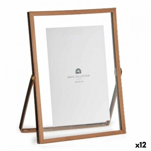 Photo frame Copper Metal Glass Plastic 15,5 x 1 x 20,7 cm (12 Units) image 1