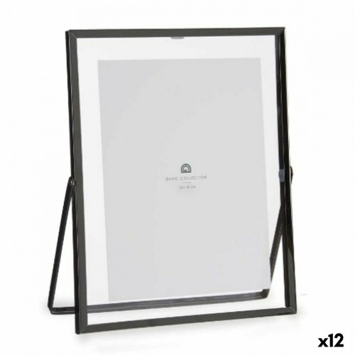 Photo frame Black Metal Glass Plastic 18,5 x 1 x 23 cm (12 Units) image 1