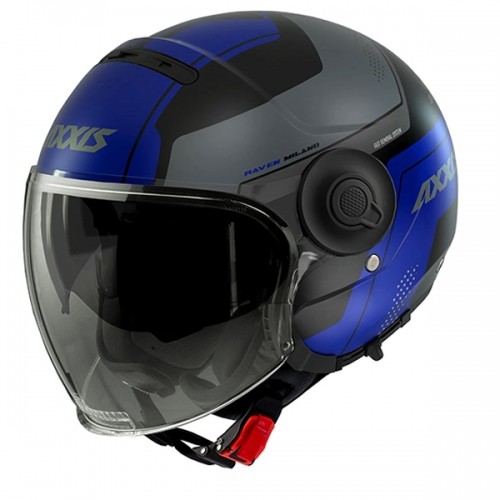 Axxis Helmets, S.a. Raven SV MILANO (M) B7 BlackBlueMat ķivere image 1