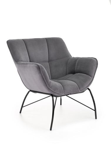 Halmar BELTON leisure chair color: grey image 1