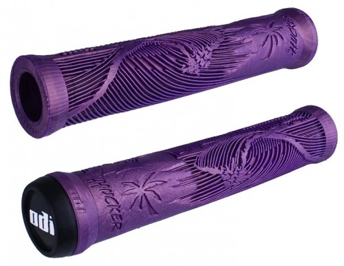 Stūres rokturi ODI Hucker Signature 160mm No Flange Purple image 1