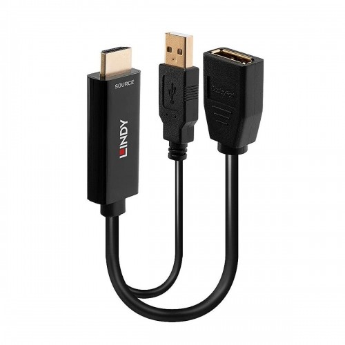 HDMI to DisplayPort adapter LINDY 38289 Black image 1