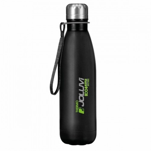 Water bottle Joluvi Ecotherm 500 ml Black image 1