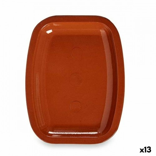 Oven Dish Baked clay 13 Units 26 x 2,5 x 20,5 cm image 1