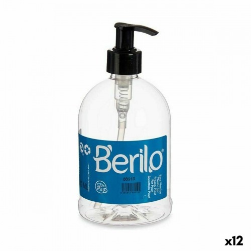 Berilo Дозатор мыла Чёрный Прозрачный Пластик 500 ml (12 штук) image 1