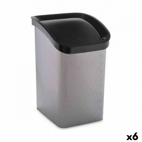 Berilo Atkritumu tvertne 23 L Pašizgāzējs Tumši pelēks Plastmasa (6 gb.) image 1