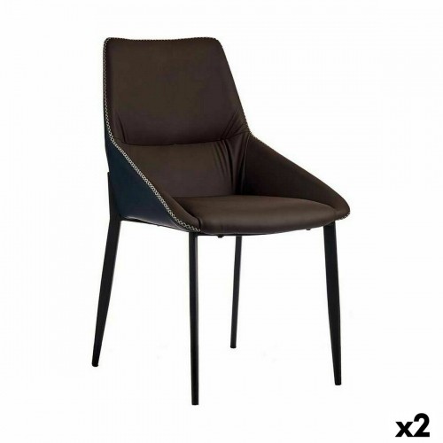 Armchair Braiding Blue Brown Steel 50 x 87 x 61 cm (2 Units) image 1