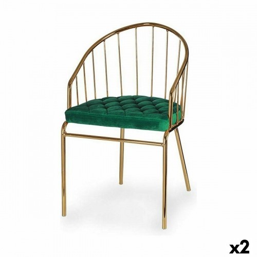 Chair Bars Green Golden 51 x 81 x 52 cm (2 Units) image 1
