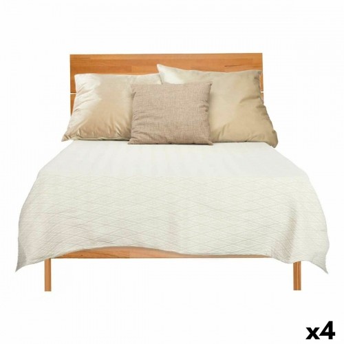 Bedspread (quilt) 240 x 260 cm Rhombus Beige (4 Units) image 1