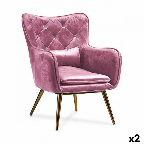 Armchair Pink 68 x 92 x 70 cm (2 Units) image 1