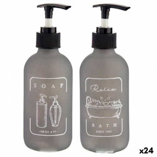 Soap Dispenser Grey Glass polypropylene 250 ml (24 Units) image 1