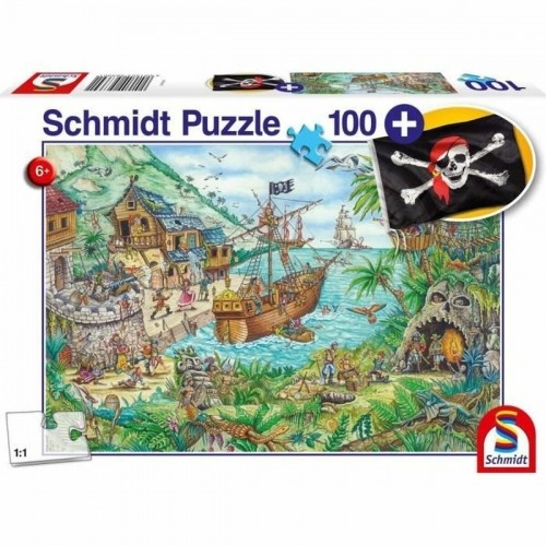 Puzle un domino komplekts Schmidt Spiele In the Pirate Bay Karogs 100 Daudzums image 1