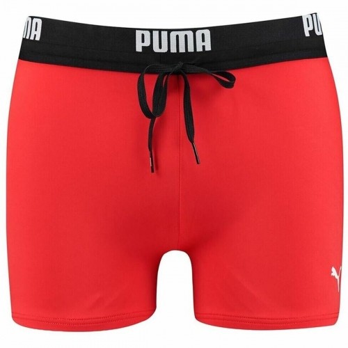 Men’s Bathing Costume Puma Logo Swim Trunk Boxer Red image 1