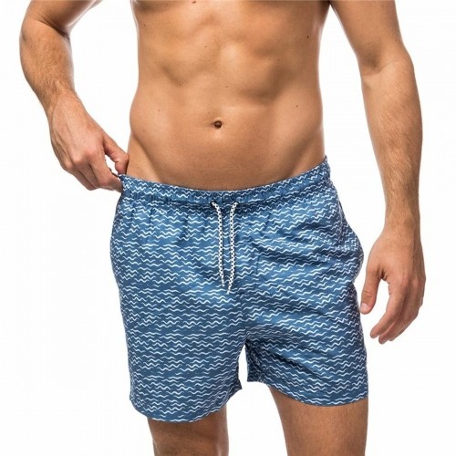 Men’s Bathing Costume Alphaventure Seawaves Denim Blue image 1