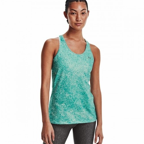Women’s Short Sleeve T-Shirt Under Armour HeatGear  Aquamarine image 1