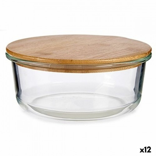 Vivalto Круглая коробочка для завтраков с крышкой Бамбук 17 x 7 x 17 cm (12 штук) image 1