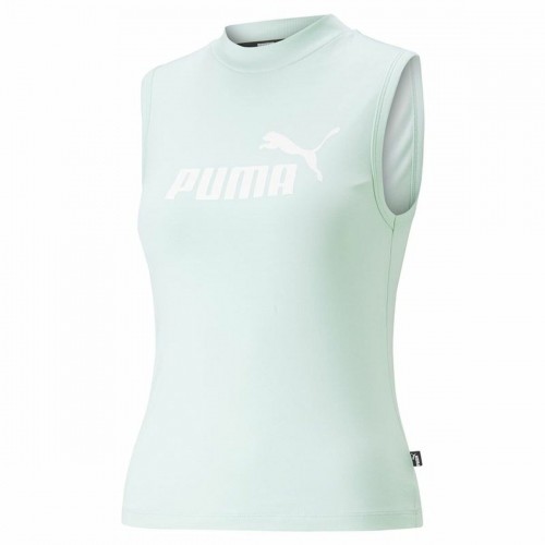 Women's Sleeveless T-shirt Puma Slim Logo Tank Aquamarine image 1
