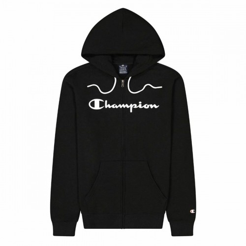 Толстовка с капюшоном мужская Champion Hooded Full Zip Чёрный image 1