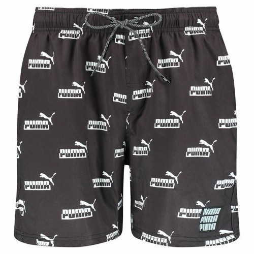 Men’s Bathing Costume Puma Logo Aop N1 Black image 1