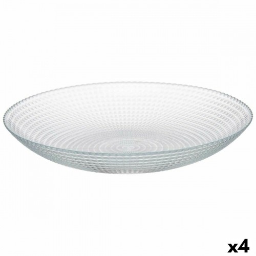 Plate set Generation Transparent Glass 23 x 7 x 23 cm (4 Units) image 1