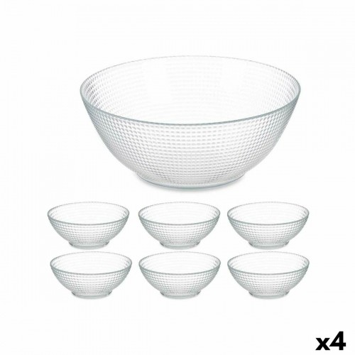 Set of bowls Generation Transparent Glass (4 Units) image 1