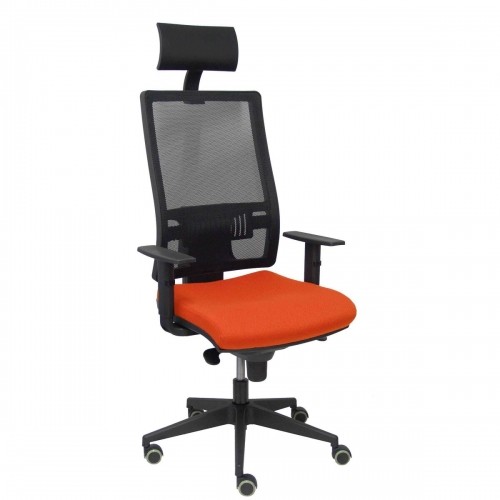 Biroja krēsls ar galvas atbalstu Horna P&C BALI305 Tumši oranža image 1