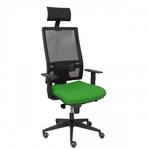 Biroja krēsls ar galvas atbalstu Horna P&C SBALI15 Zaļš image 1