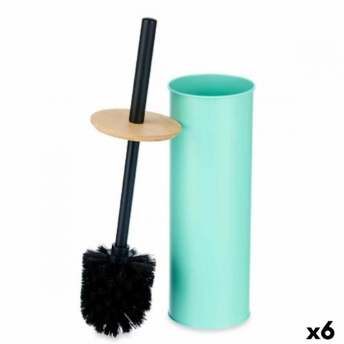 Toilet Brush Mint Metal Bamboo Plastic 9,5 X 27 X 9,5 cm (6 Units) image 1