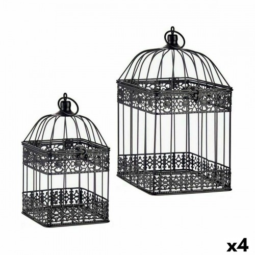 Decorative cage Set Black (4 Units) image 1