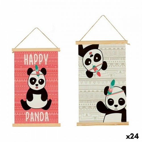 Wall Decoration Panda bear 1 x 54 x 33 cm (24 Units) image 1