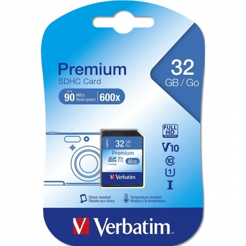 SD Memory Card Verbatim PREMIUM SDHC C10/U1 32 GB image 1