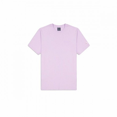 Men’s Short Sleeve T-Shirt Champion Crewneck Lilac image 1