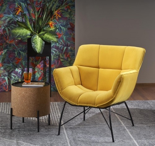 Halmar BELTON leisure chair color: yellow image 1