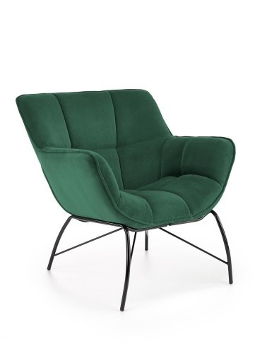 Halmar BELTON leisure chair color: dark green image 1