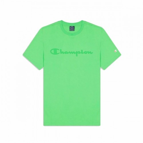 Men’s Short Sleeve T-Shirt Champion Crewneck Green image 1