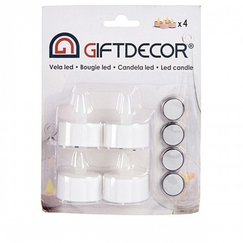 Gift Decor Набор свечей LED Белый 4 x 4 x 3,7 cm (12 штук) image 1