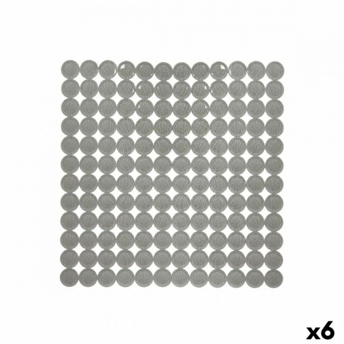 Berilo Нескользящий коврик для душа Серый PVC 54 x 54 x 1 cm (6 штук) image 1
