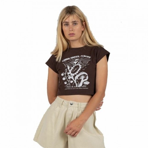 Women’s Short Sleeve T-Shirt 24COLOURS Casual Brown image 1
