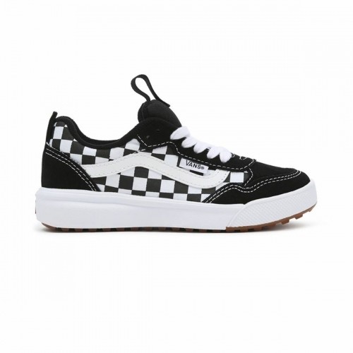 Children’s Casual Trainers Vans Range Exp Checkerboard White Black image 1