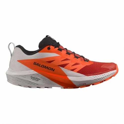 Running Shoes for Adults Salomon Sense Ride 5 White Red Moutain image 1